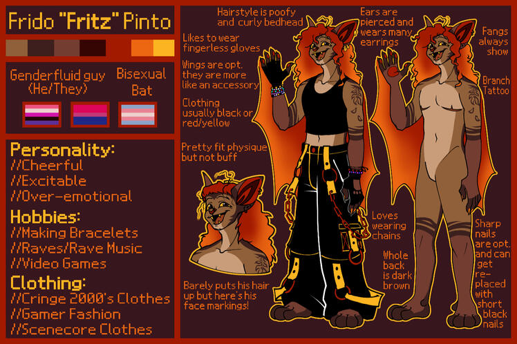 Reference Sheet with One Flat and One Outfit Flat